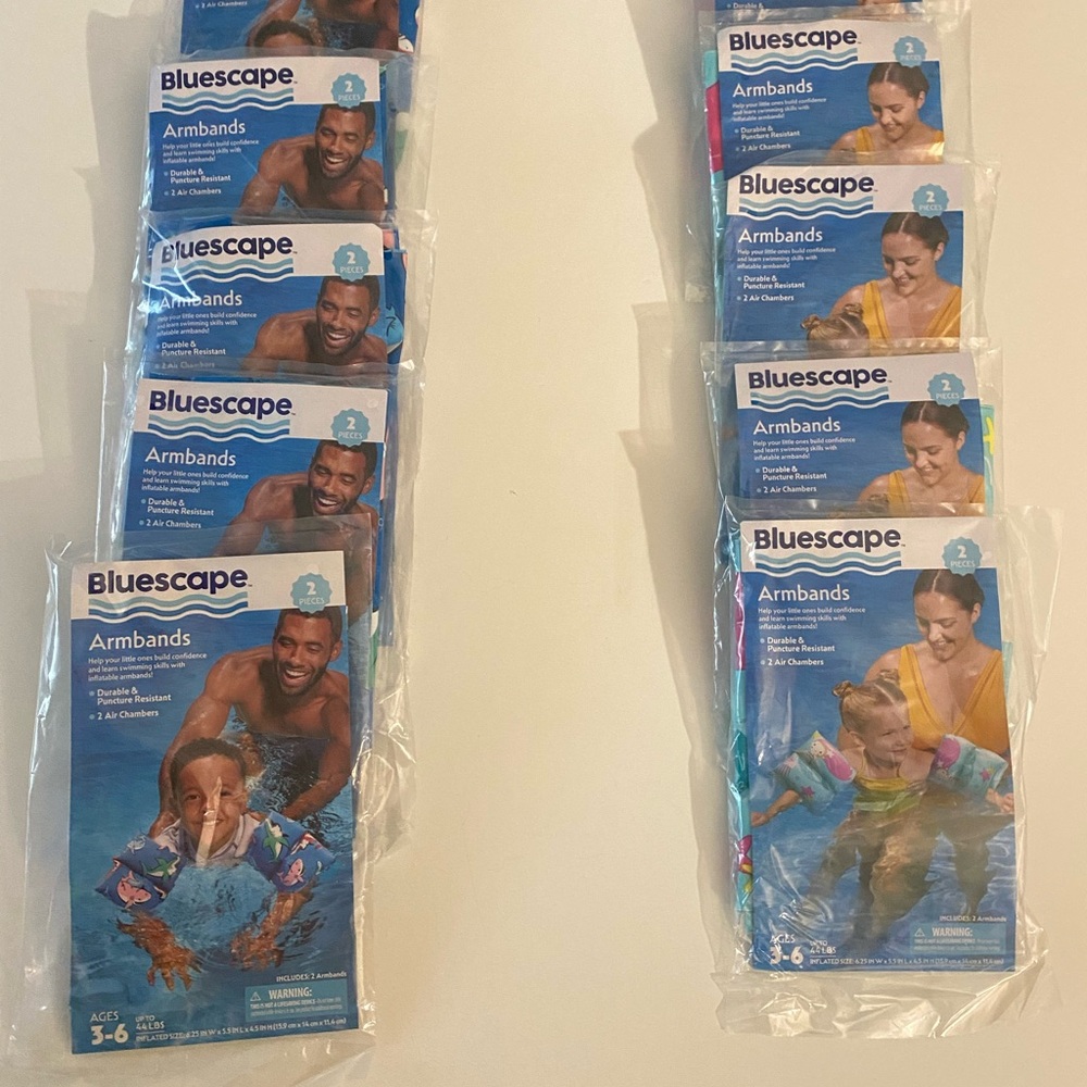 Kids Swim Armbands - Vibrant Blue